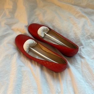 Gucci Shoes Red Ballet Flats